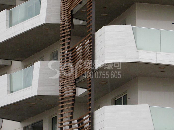 PVC竹木外墙格栅