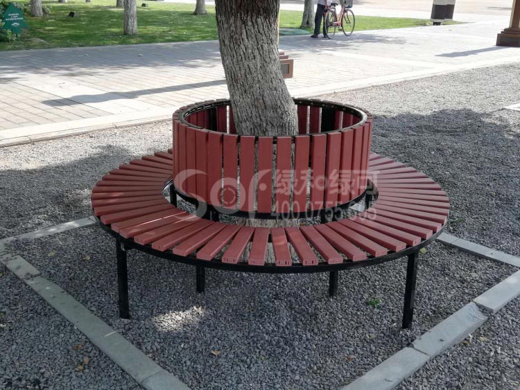 塑木树围凳