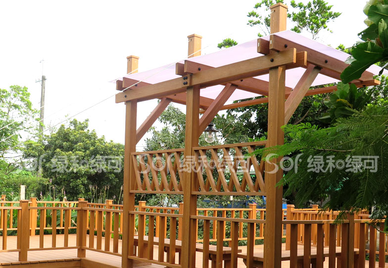 水上木塑花架/塑木木塑花架