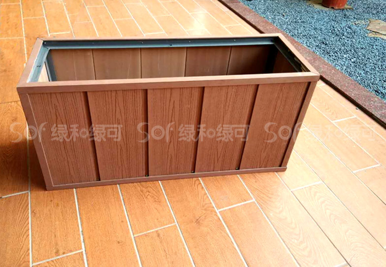 公园木塑花箱/塑木木塑花箱