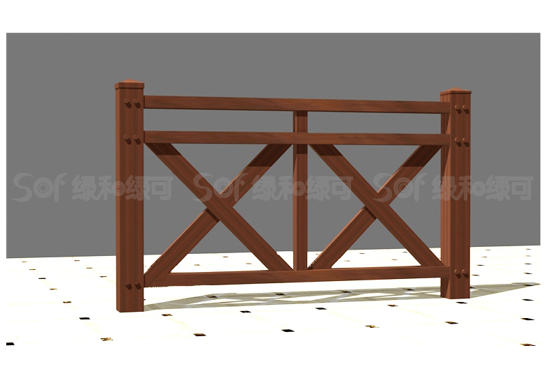 石英塑木别墅围栏/塑木木塑栏杆