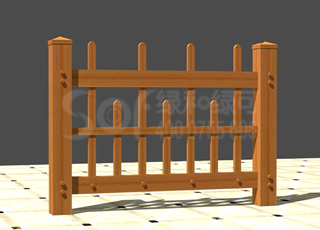石英塑木草原护栏/塑木木塑栏杆