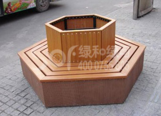 塑木休闲围树凳/塑木木塑围树椅