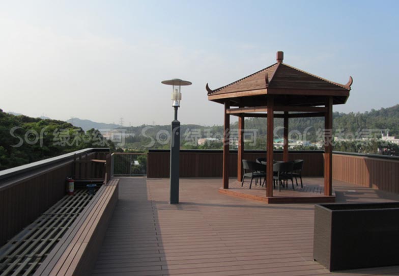 木塑休闲平台/塑木栈道