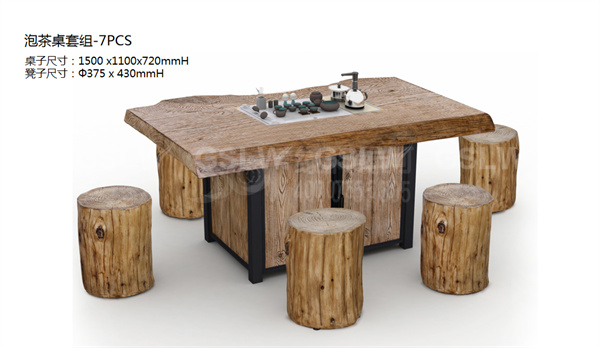 仿木桌凳 (1)