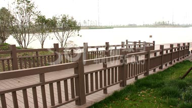 上海松江生态园塑木栈道