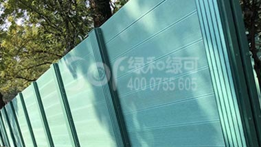 临时道路木塑围墙