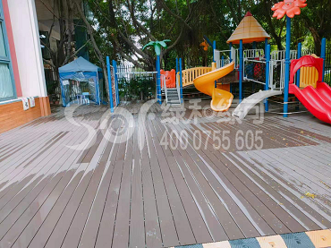 深圳大学诺德假日幼儿园塑木地板