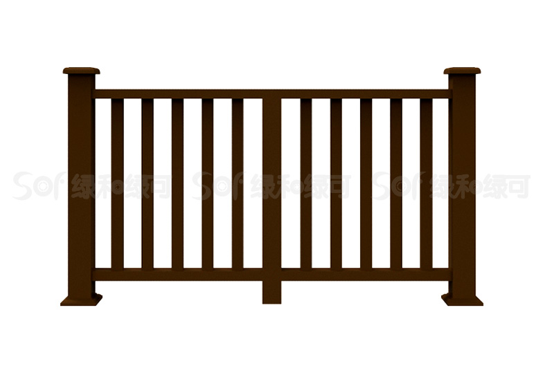 公园木塑护栏/塑木木塑栏杆
