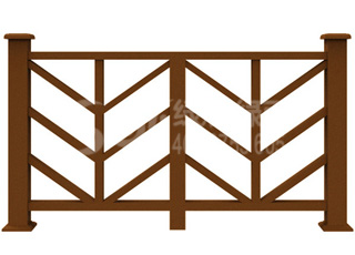 木塑草坪栅栏/塑木木塑栏杆