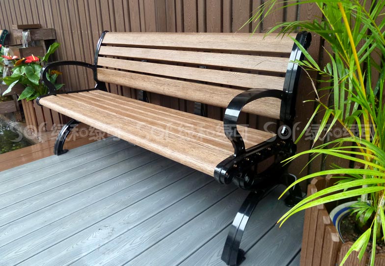 户外木塑休闲椅/塑木木塑休闲椅