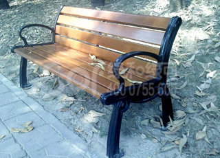 园林木塑休闲椅/塑木木塑休闲椅