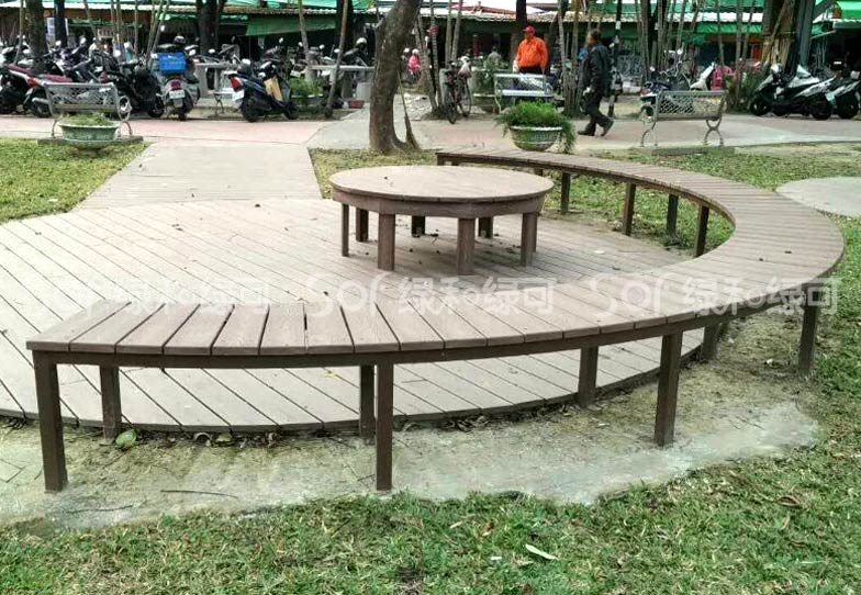 塑木围凳/塑木木塑围树椅