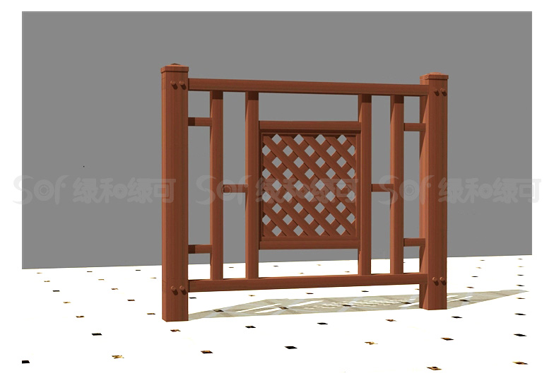 石英塑木花坛围栏/塑木木塑栏杆