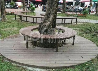 塑木围树休闲凳/塑木木塑围树椅