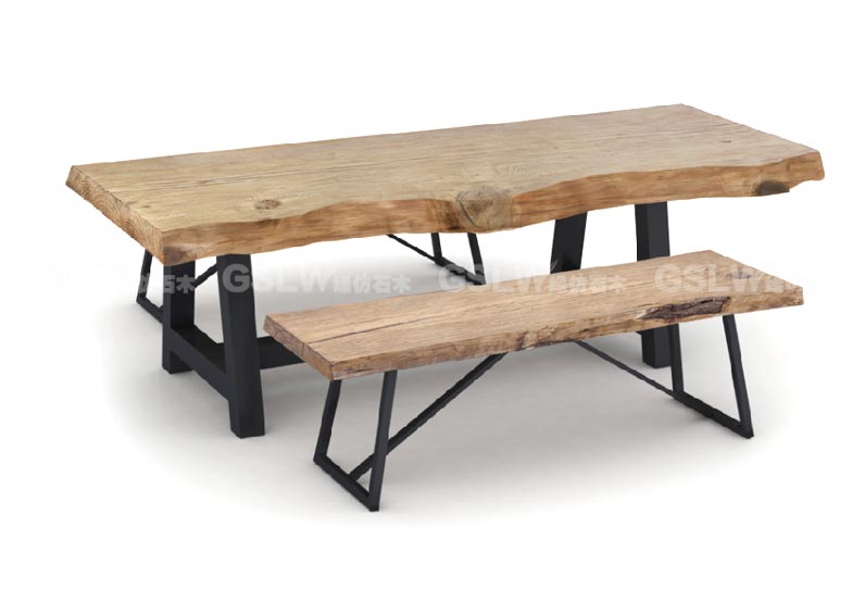 仿石木餐桌套组LF3PCS